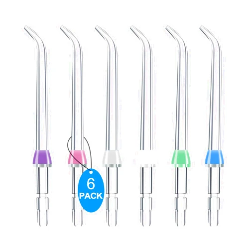 IIYL Flosser Replacement Tips for Waterpik Water Flosser, Flosser Refill Heads Replacement Heads for waterpik, Compatible with Waterpik Oral Irrigator & Dental Flosser(6 Classic Jet Tips)…