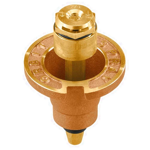 Orbit 54072 Brass Pop-Up Flush Head Sprinkler with Quarter Pattern Spray Nozzle 2-Pack