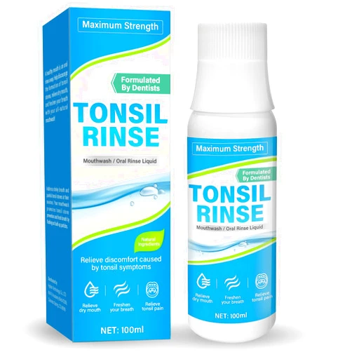 Green Hills Tonsil Stone Remover, Tonsil Stone Mouthwash, Natural Alcohol Free Oral Rinse Liquid to Help Soothe Tonsils, Eliminate Bad Breath & Ease Dry Mouth, Blue