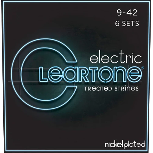 Cleartone Nickel Plated Steel Electric Guitar Strings (6-Pack) (9409-6)