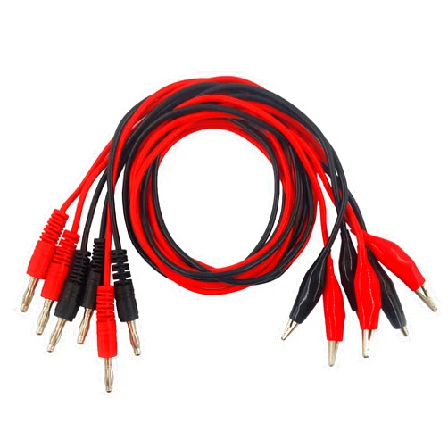 MCIGICM (6 Pcs) MCIGICM TL-16 Banana to Large Alligator Test Lead Set