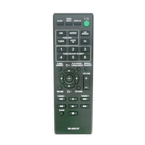 ALLIMITY RM-AMU187 149255511 RM-AMU188 GTK-N1BT Replacement Remote Control Compatible with Sony CD/Tuner Micro Hi-Fi System CMT-S30IP GTK-N1BT CMT-S20 CMT-S20B CMT-S30