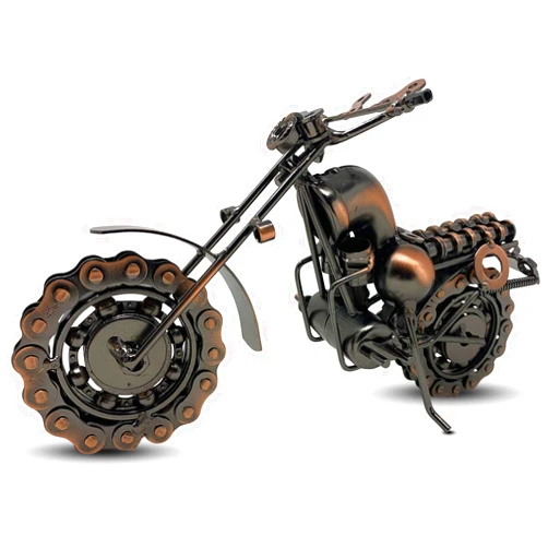Scrap Cycles Scottsdale, Arizona Scrap Cycles Handmade Metal Motorcycle Model - Unique Rider Gifts - Vintage Bike Sculpture Art for Man Cave, Office, Home - Stuff for Men
