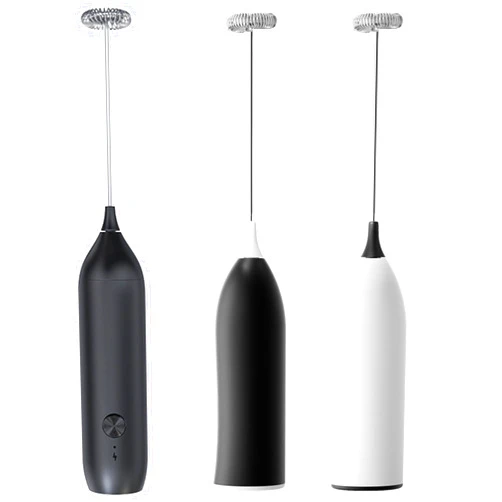 Topyet 3 Pcs Handheld Milk Frother Rechargeable with Stainless Steel Whisk Powerful Coffee Frother for Coffee Latte, Cappuccino, Mocha, Macchiato, Frappe and Protein Powder