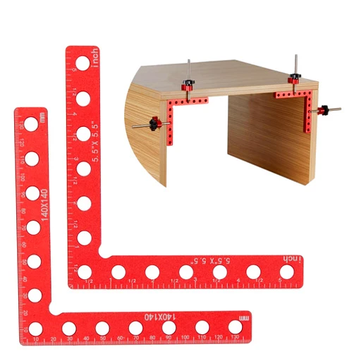 Coralov Corner Clamps for Woodworking, 90 Degree Right Angle Clamps 5.5 x 5.5 inch - Clamping Squares for Cabinet Frames Drawers and Picture Frames, Bolts Support Wood up to 3.75