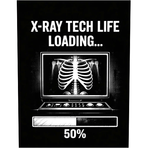 PM Books X-Ray Tech Life Loading: Radiology Student Notebook – Funny X-Ray Tech Journal for Future Radiologic Technologists | 8.5x11 Lined Notebook