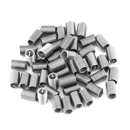 Vikye Thread Repair Insert, 50 PCS SS304 Stainless Steel Coiled Wire Helicoil Thread Repair Insert Assortment Kit M6 x 1.0 x 3D Length