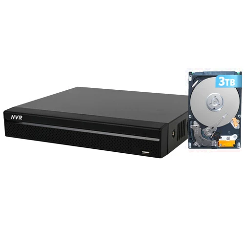 OHBET Dahua Advanced 8-Channel PoE Network Video Recorder with 3TB HDD 4K HDMI Output and AI Surveillance Features NVR for Home Security Camera System, Supports up to 8 x 8MP/4K (6MP/5MP/4MP/3MP IP Cameras
