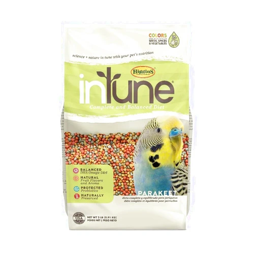 Higgins Intune Parakeet Bird Food 2Lb, Multicolor (466195)