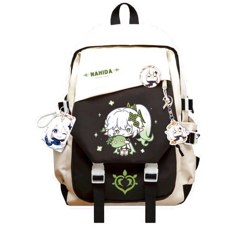 Dalicoter Genshin Impact Backpack Nahida Anime Laptop Bookbag Student Backpack 3D Print School Bags Travel Backpack With Gift