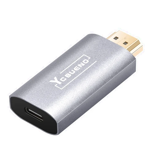YCBUENO Video Capture Card, 4K HDMI/Male to Type C/Female Full HD 1080P/60fps, HDMI Capture Card for Live Broadcast, DSLR, Video Capture Device for High Definition Acquisition, Gaming, Live Stream