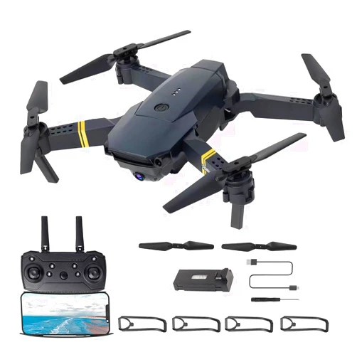 SENY Drone with Camera for Adults/Kids4K Foldable RC Quadcopter Drone with 1080P HD Camera WiFi FPV Live Video, Altitude Hold, One Key Take Off/Landing, 3D Flip, APP Control, beginner, Black