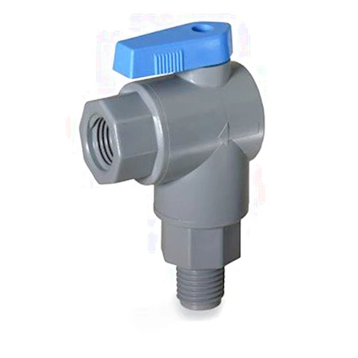 Cole-Parmer Ball valve, 2-way right angled, 3/8