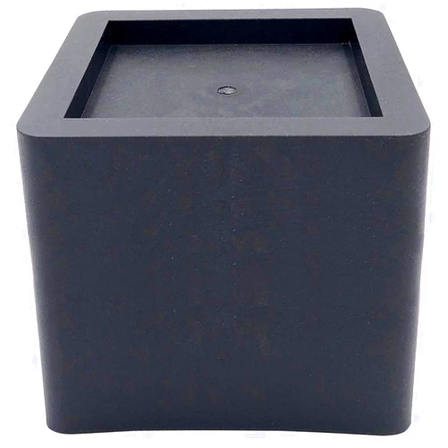 DuraCasa 5 Inch Bed Risers - Fits Huge 5.5 Inch Bed or Furniture Post, Creates an Additional 5 Inches of Height or Storage! Heavy-Duty Table, Chair, Desk or Sofa Riser (4, 5 Inch Black)