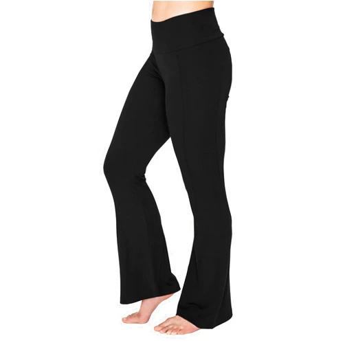 JJwinks Women's Happy Hour Pant - Loose Fit Flared Bottom Pants, No Muffin Top 4in Waistband for Lounging