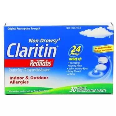 CLARITIN 24 Hour Allergy RediTabs 30 Tablets (Pack of 2)