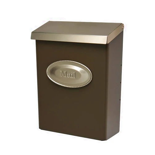 Architectural Mailboxes Designer Galvanized Steel Wall-Mount Mailbox, DVKPBZ0AM, Venetian Bronze, Medium