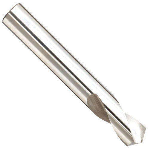 YG-1 High Speed Steel NC Spotting Drill Bit, Uncoated (Bright), Straight Shank, Slow Spiral, 120 Degree, 5/16
