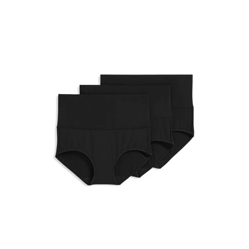 Jockey Women's Shapewear Skimmies 360 Tummy Smoothing Brief - 3 Pack