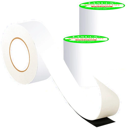 LANUCN RV Roof Tape White, Waterproof Sealant Tape for Sealing Camper Roof Caravan, Window, Marine Seam Gutter Jointing Leaks Mastic (2
