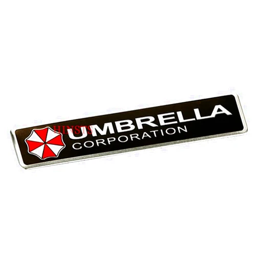 HINSCR Car Badge Decal Umbrella Corporation 3D Aluminum Alloy Car Motorcycle Emblem Sticker