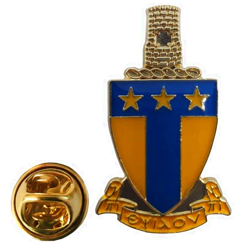 Trade Winds Alpha Tau Omega ATO Shield Crest Motorcycle Bike Hat Cap Lapel Pin