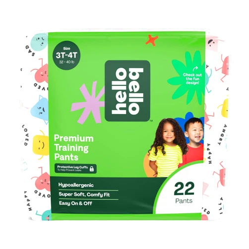 Hello Bello Training Pants 3T-4T, All About Feelings Design, 22ct Jumbo Pack