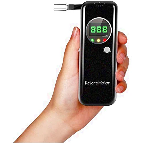 Lencool Ketone Breath Testing Meter for Ketosis Testing for Family Use with 10 Replaceable Mouthpieces