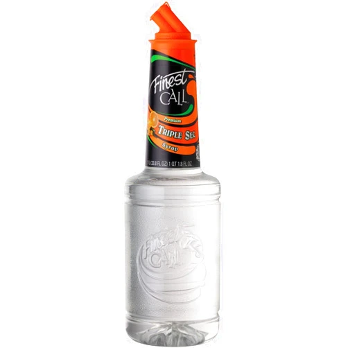 Finest Call Premium Triple Sec Syrup Drink Mix, 1 Liter Bottle (33.8 Fl Oz), Individually Boxed