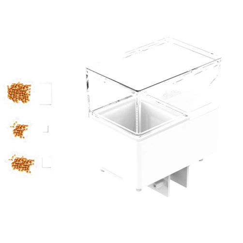 ZHHMl Automatic Feeders, vacation fish feeder Multiple timed feeding modes,mute, 500ml large capacity,with Digital Display,Moisture Proof Won't Clog
