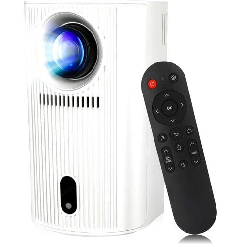 Maypug Mini Projector, 4K Smart Video Projector, 200 ANSI Lumen, WiFi6 & Bluetooth 5.4, Automatic Vertical Correction, 1920*1080P, 200'' Screen Home Cinema Portable Projector for Phone, PC, HDMI USB, Laptop