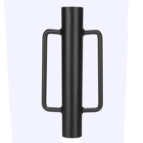 TIEJIAN Fence Post Driver with Handle 12 LB Steel T Post Pounder Heavy Duty Hand Post Rammer for Wooden Posts/U-Channels/Fence Posts, 16 Inch Post Hole Digger (Black)