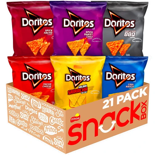 Doritos Flavored Tortilla Chips Variety Pack (Pack of 21)