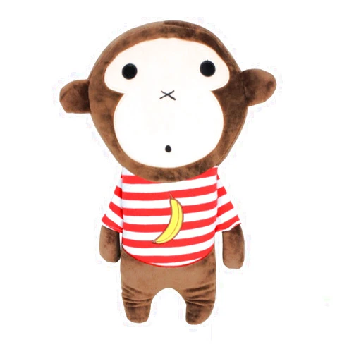 Apomelo Monkey Car Seat Belt Pillow for Head Support Adjustable Seat Strap Shoulder Pads,Neck Support Pillow for Travel Seatbelt Buddy, Banana Monkey