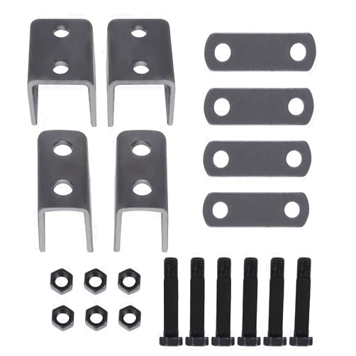 AUTOSwpozo Trailer Single Axle Spring Hanger Kit for Double Eye Spring, Trailer Leaf Spring Single Axle Suspension
