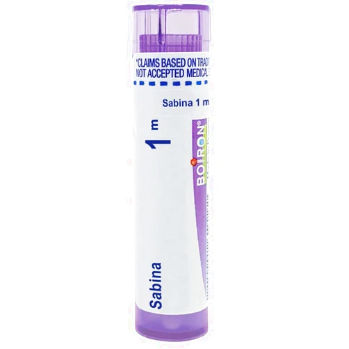 Boiron Sabina 1M Md 80 Pellets for Heavy Menstrual Flow with Pain in The Upper Thighs