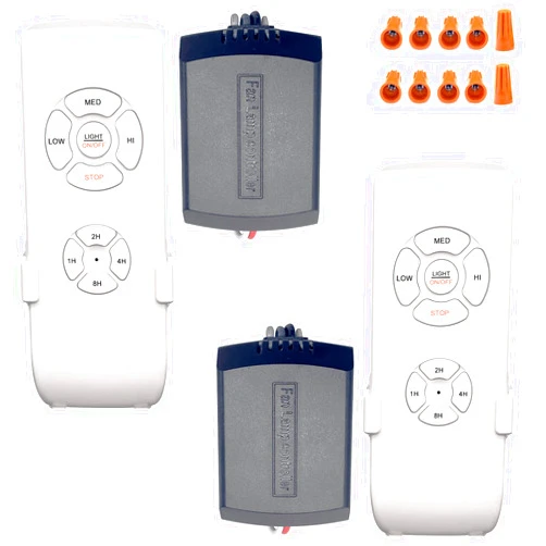 Humpptom 2 Pack Fan Remote Control Kit, Small Size Receiver Ceiling Fan Remote Control Control for Hunter/Harbor Breeze/Westinghouse/Honeywell/Other Ceiling Fan Humpptom Small Size
