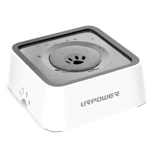 URPOWER 2.5L Dog Water Bowl 85oz Large Capacity Dog Bowl No Spill Pet Water Dispenser for Messy Drinkers Splash Proof Slow Water Feeder Vehicle Carried Travel Dog Bowl for Dogs, Cats &Pets