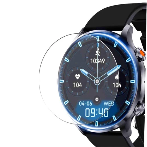 Puccy Film for Ninoha QS40 1.43 smart watch Puccy 3 Pack Tempered Glass Screen Protector, compatible with Ninoha QS40 1.43