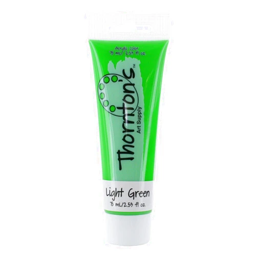 Thornton's Art Supply Acrylic Paint Tube Artist Quality Paints for Canvas Paper Wood Fabric - Vibrant Color Painting Art Supplies for Professional & Beginner (Light Green, 75ml)