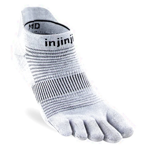 Injinji Men's Run Midweight No Show Toesocks