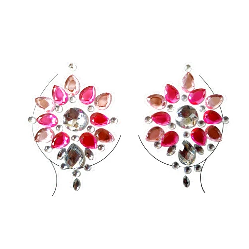 LINGREAL Crystal Sticker Rhinestone Body Jewelry Stick On Girls Laides Bra Breast Pasties for Women Temporary Tattoos