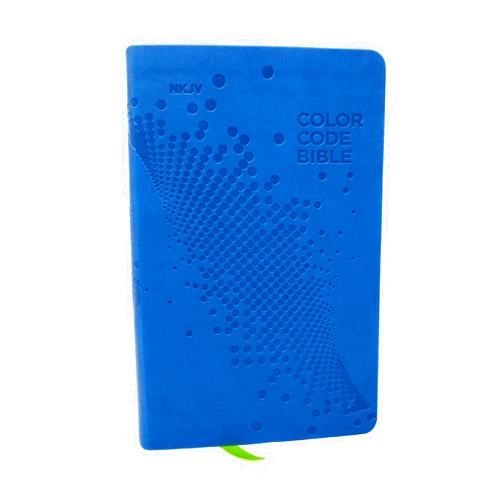 Thomas Nelson NKJV, Color Code Bible for Kids, Blue Leathersoft, Comfort Print