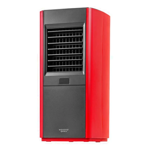 IRIS WOOZOO Slim Portable Space Indoor Heater With Motion Sensor for bedroom, Red/Black