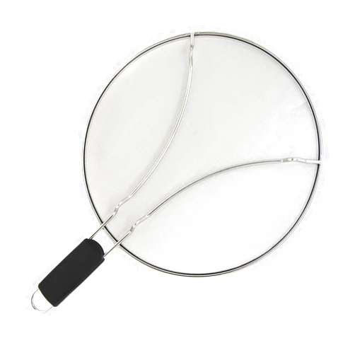 ALPHA LIVING Splatter Guard for Frying Pan & Food Strainer and Universal Cookware 13