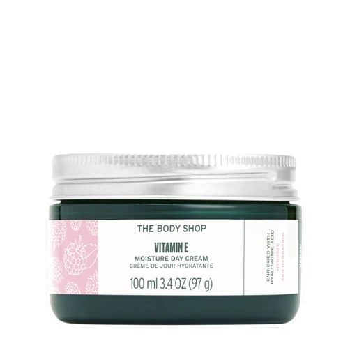 The Body Shop Vitamin E Moisture Cream – Fast Absorbing – Hydrates, Moisturizes and Protects – For All Skin Types – 3.4 oz