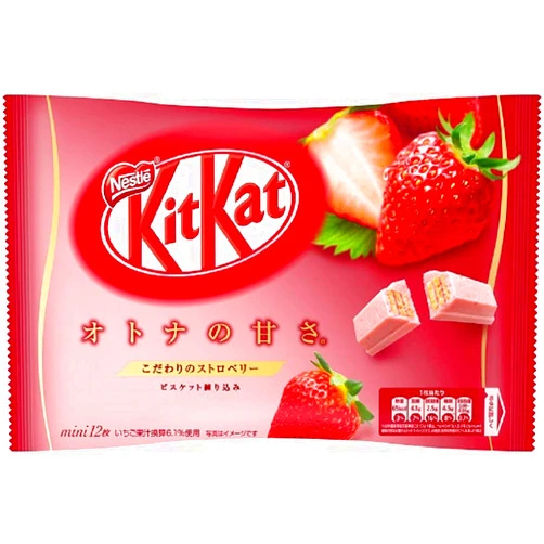 Kit kat chocolate strawberry 12 bars 1 bags Japan import