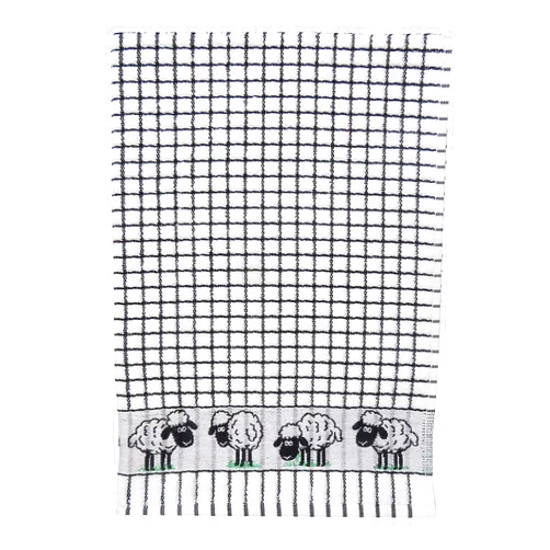 Samuel Lamont Poli Dri 100% Cotton Dish Towel - Black Sheep