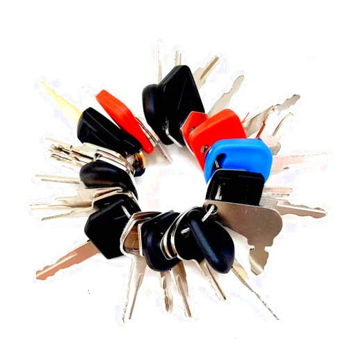 Uade 30 Keys Construction Ignition/Heavy Equipment Key Set Compatible with Volvo Caterpillar Komatsu Daewoo Bobcat Komatsu Takeuchi New Holland Hyster Lucas