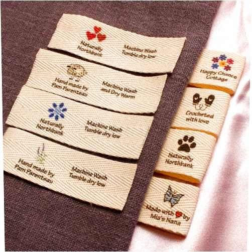 TYU 20X70mm,Cotton Twill Webbing,Flat or Folded Labels,Tags for Knitted Things,Custom,Personalizada,Handmade Label,sew Accessori (White1#,20pcs)
